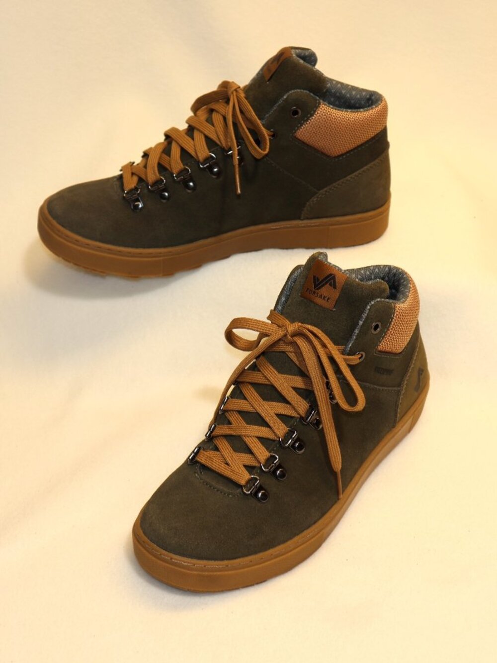 FORSAKE Lucie Mid Women’s 9 Waterproof Olive SUEDE Hiker Sneakers Moss Leather